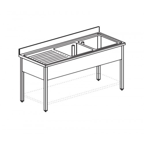 ВАННА МОЕЧНАЯ APACH CHEF LINE L2S186-54LW