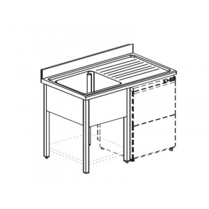 ВАННА МОЕЧНАЯ APACH CHEF LINE L2S186-54RWSHD