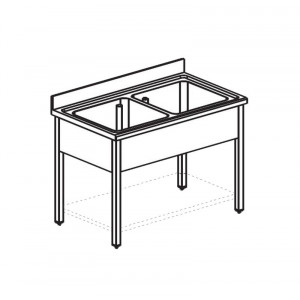 ВАННА МОЕЧНАЯ APACH CHEF LINE L2S137-55