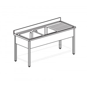 ВАННА МОЕЧНАЯ APACH CHEF LINE L2S187-65RW