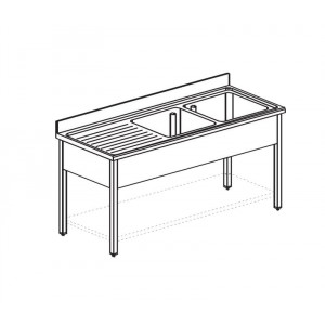 ВАННА МОЕЧНАЯ APACH CHEF LINE L2S177-55LWSH