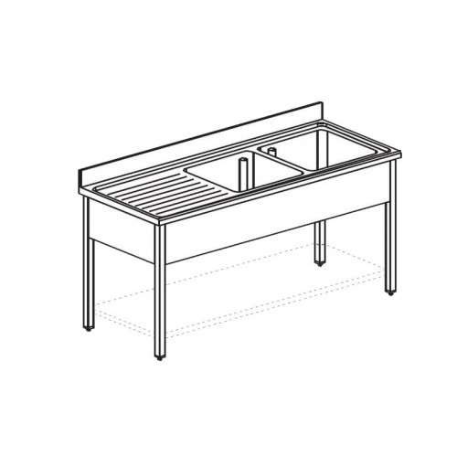 ВАННА МОЕЧНАЯ APACH CHEF LINE L2S187-65LW