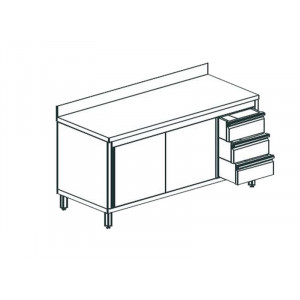 СТОЛ ПРОИЗВОДСТВЕННЫЙ ЗАКРЫТЫЙ APACH CHEF LINE LWC617SH2SDUDR