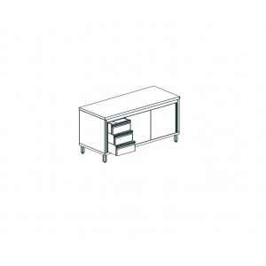 СТОЛ ПРОИЗВОДСТВЕННЫЙ ЗАКРЫТЫЙ APACH CHEF LINE LWC713SH2HDDL