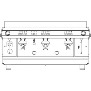 КОФЕВАРКА ASTORIA SAE/3 TANYA R КРАСНЫЙ/СТАЛЬ