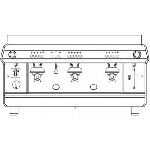КОФЕВАРКА ASTORIA SAE/3 TANYA R КРАСНЫЙ/СТАЛЬ