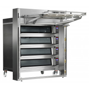 ПЕЧЬ ПОДОВАЯ С ПОДСТАВКОЙ БЕЗ НАПРАВЛЯЮЩИХ APACH BAKERY LINE E4K3L DPBI-T+СИСТЕМА ПОСАДОЧНАЯ CIE4