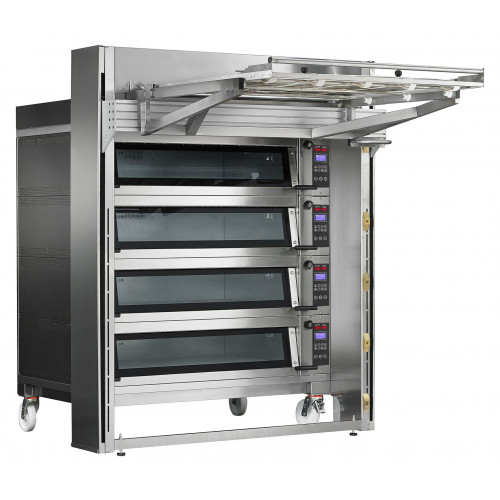 ПЕЧЬ ПОДОВАЯ С ПОДСТАВКОЙ БЕЗ НАПРАВЛЯЮЩИХ APACH BAKERY LINE E4K3L DPBI-T+СИСТЕМА ПОСАДОЧНАЯ CIE4