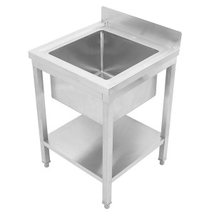 Ванна моечная с бортом нерж.VA-STD145A 600х600х850 мм