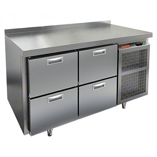 BN 22/BT стол охл. (-10-18), 4 ящика, 1390х500х850мм, HICOLD RUS