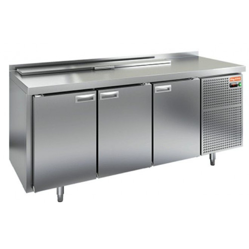 SL1-111GN (1/3) стол для салатов  охл.(+2+10), 3 двери, 1835х700х850мм, HICOLD RUS