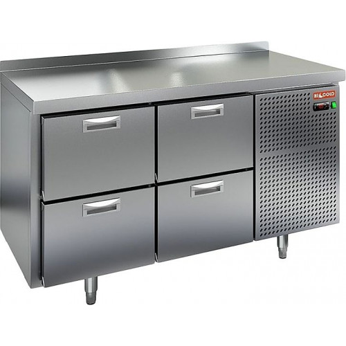 BN 22/TN стол охл (-2+10), 4 ящика, 1390х500х850мм, HICOLD RUS