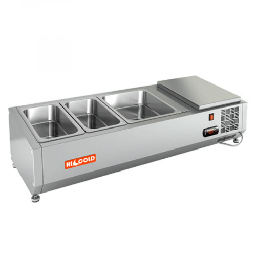 VRTO 1000 1/3 витрина охл. настольная, открытая, 1000х385х248 мм, HICOLD RUS