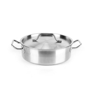 Кастрюля нерж с тройным дном 320х120мм объем  10L с дв.ручками , 101326