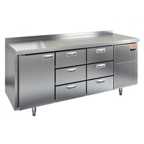 GN 133/BT стол охл.(-10-18), 1 дверь, 6 ящиков, 1835х700х850мм, HICOLD RUS