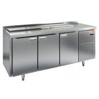 SL2-111GN (1/6) стол для салатов охл.(+2+10), 3 двери, 1835х700х850мм, HICOLD RUS