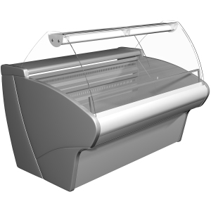 Витрина морозильная Carboma G110 SL 1,5-1 (ВХСн-1,5ш Carboma G110) RAL9006