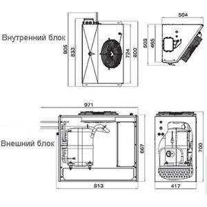 Сплит-система морозильная Polair SB 328 SD