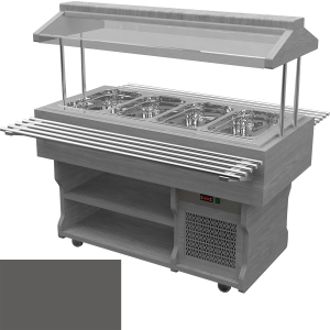 Салат-бар холодильный Gastrolux ПО-127/3GN/W Оникс серый U960 ST9