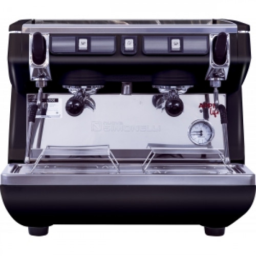 Кофемашина рожковая полуавтоматическая Nuova Simonelli Appia Life Compact 2Gr S 220V black+economizer+high groups