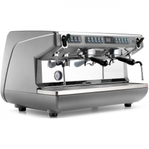 Кофемашина рожковая автоматическая Nuova Simonelli Appia LIFE 2gr Timer 220V metallic grey+high groups+economizer