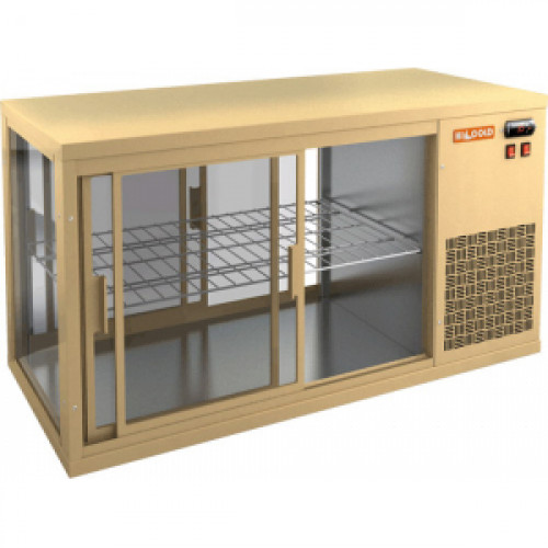 Витрина холодильная настольная HICOLD VRL T 1300 R Beige