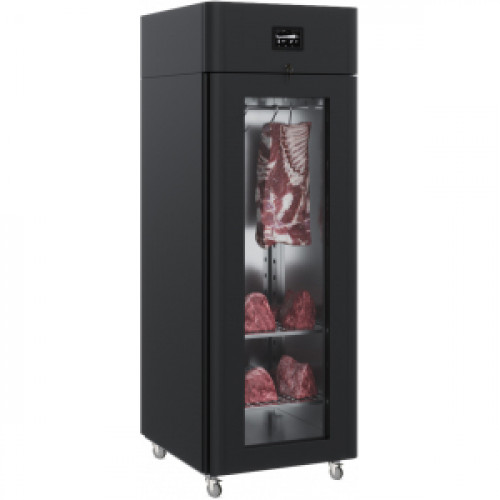 Шкаф для сухого созревания мяса Polair CS107 Meat black (колёса)