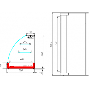 Витрина тепловая Carboma A57 SH 1,2-1 (BT-1,2 Арго XL) 0430 нерж. Витрина тепловая Carboma A57 SH 1,2-1 (BT-1,2 Арго XL) 0430 нерж.