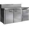 Стол холодильный для пиццы Финист СХСпц-700-2 (1400х700х1060) (8GN1/6 с крышкой) колеса
