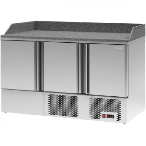 Стол холодильный для пиццы Polair TMi3GNpizza-G с бортом