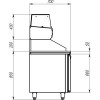 Витрина холодильная настольная HICOLD VRTG 1835 1/3 к PZ3