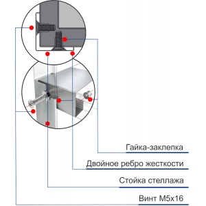 Стеллаж кухонный HICOLD НСК-7/6 П