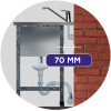 Ванна моечная Abresto НВМБ-1-06370 (630х700х870)