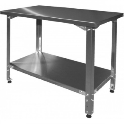 Стол производственный Финист СПЛ(1200х600х850) полка сплошная оцинк.